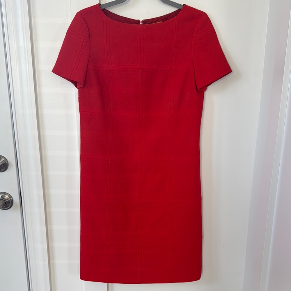 Tory Burch Vibrant Red Mini Dress